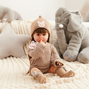 ตุ๊กตาเด็กเกิดใหม่เหมือนจริง ทำจากไวนิลทั้งตัว สามารถอาบน้ำ เปลี่ยนเสื้อผ้า จัดแต่งทรงผม ถักเปีย ของเล่นเด็กผู้หญิง อายุ 4-6 ปี ขนาด 55 ซม. - Product Image 3