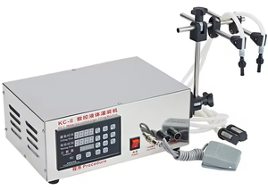 Machine de remplissage semi-automatique à double buse pour flacons de parfum et liquides oraux, pompe péristaltique, remplisseuse de petites bouteilles de 50 ml - Product Image 3