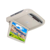 Monitor Motorizado Abatible de 12.1 Pulgadas con Reproductor de CD para Camión/Autobús, Montaje en Techo, Radio FM, Compatible con USB/SD