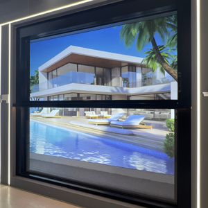 Cao cấp thông minh hệ thống cửa sổ cơ giới Lift trượt chống trộm hợp kim nhôm kính hiện đại cho cao cấp tự động dọc - Product Image 2