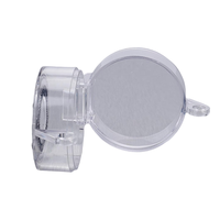 Cache-bouton d'arrêt d'urgence 22-30 mm en PC transparent, protection de sécurité verrouillable anti-manipulation pour interrupteur à bouton-poussoir
