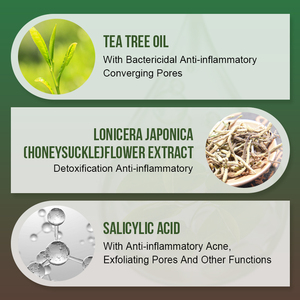 Etiqueta privada Cuidado de la piel facial Aceite de árbol de té orgánico natural Acné Espinillas Removedor de manchas oscuras Crema facial reparadora - Product Image 5