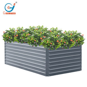 Venta directa de Kits de cama de jardín elevado de jardín Cama de maceta elevada de metal para verduras Flores Tierra - Product Image 5