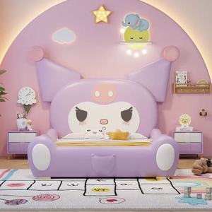 Cama Infantil Moderna de Madera JINS, Cama de Princesa con Tobogán y Almacenamiento para Niñas, Diseño de Dibujos Animados para Dormitorio Infantil - Product Image 6