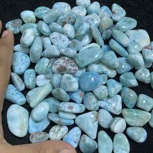 Piedra de Larimar Natural Pulida a Precio de Fábrica al por Mayor, Cristal de Larimar Pulido para Manualidades, Decoración del Hogar, Piedra Preciosa - Product Image 3