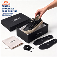 Baskets décontractées pour hommes en cuir microfibre, basses, style vintage rétro, Zapatillas De Cuero Para Hombres, logo personnalisé, vente en gros