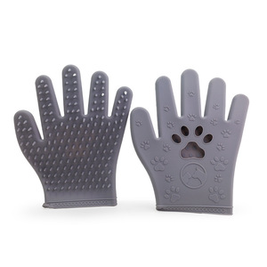 Gant de massage et de bain en silicone pour l'élimination des poils de chat, idéal pour le toilettage transfrontalier - Product Image 1