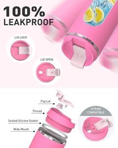 Mug à café de 12 oz et 16 oz avec couvercle, gobelet de voyage en acier inoxydable, tasse à café durable à double paroi isolée sous vide - Product Image 4