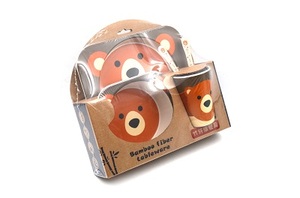 Plateau repas en <span class=keywords><strong>fibre</strong></span> de bambou, ml, en <span class=keywords><strong>fibre</strong></span> de bambou, antidérapant et Anti chute, vaisselle pour bébés - Product Image 2