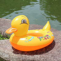 Anneau de natation pour enfants Animal jaune canard anneau de siège de bain anneau de flotteur gonflable sans poignée