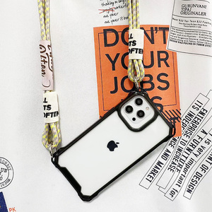 Étui à sangle à quatre coins pour <span class=keywords><strong>Samsung</strong></span> Galaxy A54 A55 <span class=keywords><strong>S22</strong></span> S24 Ultra S23 Plus S24Ultra bandoulière <span class=keywords><strong>cordon</strong></span> lanière antichoc couverture transparente - Product Image 5