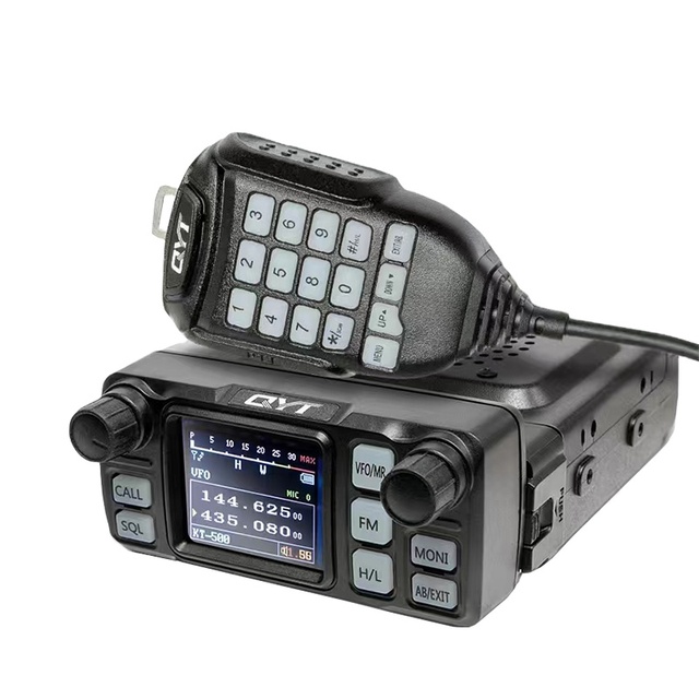 QYT KT-5000 Mobile Car Radio 25W Radios Walkie Talkie Separable Panel VHF UHF Dual Band QYT 2 Way Radio Long Range