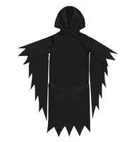 Effrayant Halloween Adulte Noir Cri Fantôme Cosplay Costume avec EVA Masque et Combinaison Avec Robe Costumes