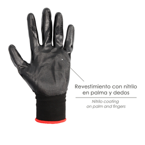 Guanti Impregnati in Nitrile/Poliestere 6 Pollici - Product Image 2