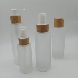 30ml 50ml 60ml 100ml <span class=keywords><strong>120ml</strong></span> 2oz 4oz Frosted Fine Mist <span class=keywords><strong>Glass</strong></span> Spray Chai cho mỹ phẩm Lotion sang trọng thấp moq thiết kế tre gỗ - Product Image 6