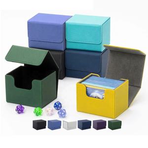 Torson 140 + Caja de Cartas coleccionables de PU impermeable Almacenamiento de juegos portátil para <span class=keywords><strong>Magic</strong></span> <span class=keywords><strong>Deck</strong></span> <span class=keywords><strong>Commander</strong></span> para juegos de cartas de cubierta - Product Image 1