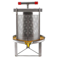 Presse à miel manuelle en acier inoxydable, extracteur de cire d'abeille, filtre à cire d'abeille, machine à presser avec réservoir à miel