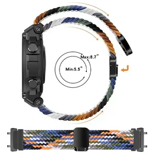Elastisches geflochtenes Nylon-Uhrenarmband mit Magnetverschluss für T-REX 3 Ersatzband-beiziye D-926-1 - Product Image 2