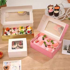 กล่องคัพเค้กกระดาษคราฟท์ บรรจุ 4 ชิ้น พร้อมหน้าต่างและ<span class=keywords><strong>ช่อง</strong></span>ใส่สำหรับคัพเค้ก มัฟฟิน คุกกี้ และขนมหวานต่างๆ - Product Image 2