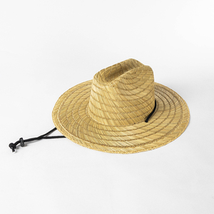 Venta al por mayor verano salvavidas sombrero de paja bajo pesca impresión personalizada América sombrero de playa Surf salvavidas con logotipo sombrero de paja - Product Image 5