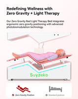 Lit de thérapie par lumière rouge à gravité zéro, corps entier, 660 nm 850 nm, photobiomodulation infrarouge pour centre de bien-être et spas