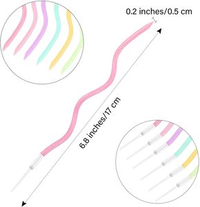 Spiral Creative Christmas Ball Rainbow Candle Birthday <b>Cake</b> <b>Decoration</b> Other Festive <b>Cakes</b> Premium Wax <b>Cake</b> <b>Decoration</b> <b>Supplies</b> - Product Image 2