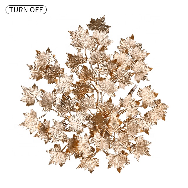 Rose gold modern wall lamp luxury lamp for villa living room indoor led wall lamp