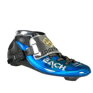 חם למכור מלא פחמן רולר נעלי Inline מהירות גלגיליות PU גלגלי 125mm110mm100m90mm מקצועי מירוץ גלגיליות למבוגרים