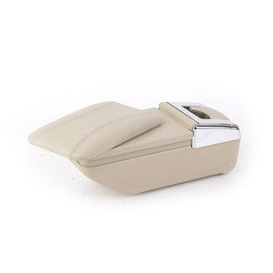 Vtear Boîte de rangement élégante en ABS et cuir PU pour accoudoir avant de voiture avec porte-gobelet USB, accessoires intérieurs pour Dacia <span class=keywords><strong>Duster</strong></span> 2010-2022 - Product Image 5