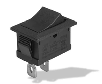 Interrupteur à bascule mini SPST KCD1 10A 125VAC/6A 250VAC 15*21mm, 2 broches ON-OFF, bords coudés, 10 000 cycles, CQC, SGS