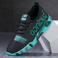 Chaussures de course décontractées de luxe toutes saisons, respirantes, en maille légère, à lacets, avec embout tendance en EVA et caoutchouc, design mode