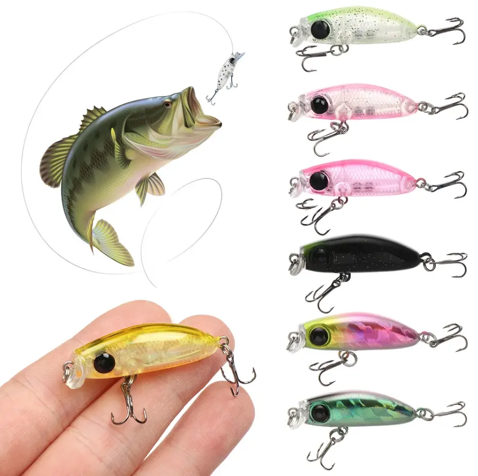 NEWMAJOR 2.5g 35mm Fishing Lures mini minnow lure For Perch Trout Wobblers Artificial Plastic Bait