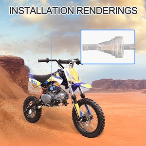 Goofit cốc lọc xăng xe máy thông dụng 10 cái/bộ với bộ lọc lõi đồng thay thế cho xe địa hình ATV xe tay ga xe đạp địa hình - Product Image 6