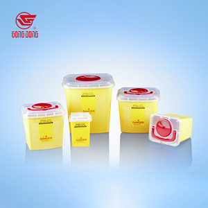 Conteneur jetable pour objets tranchants médicaux 1~13L, boîte de stockage des déchets à risque biologique pour aiguilles, pour usage domestique et en laboratoire - Product Image 1