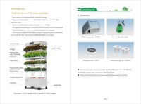 Jardinière hydroponique intelligente d'intérieur avec pompe, arrosage automatique à 5 niveaux et éclairage LED, gestion automatique conviviale de la croissance
