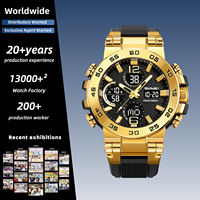 Montre SKMEI 2499, best-seller, luxe, style G, étanche, pour homme, sport, double affichage analogique et numérique, quartz, électronique
