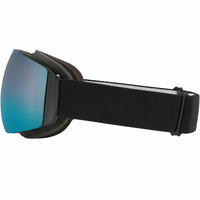 Lunettes de soleil unisexes Ride Wind pour le ski, protection UV, verres noirs iridium, monture sans bords en silicone PC/verre, anti-buée, miroir