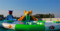 Jeux de plein air d'amusement, parc aquatique gonflable, parc aquatique terrestre, équipement de terrain de jeux intérieur personnalisé, certifié CE, manège aquatique intérieur pour enfants
