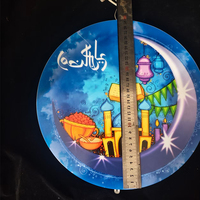 Nouveau Moyen-Orient Château Musulman Décoration Creuse Mosquée LED Chaîne Ramadan Lumière Fabriqué en Chine