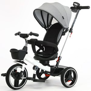 <span class=keywords><strong>Triciclo</strong></span> Infantil con Paraguas, Marco de Acero, 4 en 1, Asiento Giratorio de <span class=keywords><strong>360</strong></span> <span class=keywords><strong>Grados</strong></span>, <span class=keywords><strong>Triciclo</strong></span> para Bebés y Niños Pequeños con Barra de Empuje - Product Image 2