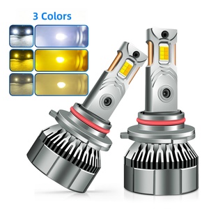 Cross-border H11H4 Hoge-Vermogen Drie-Kleuren LED Koplamp Dubbele Koperen Koellichamen 180W 12V Auto's Trucks Model M7T Universele Passvorm - Product Image 5