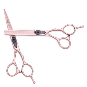 Forbici per Capelli 5.5'' 6'' AQIABI JP in Acciaio Inossidabile, Forbici da Barbiere per Sfoltire e Tagliare, Affilate, Oro Rosa, per Destrorsi A9015 - Product Image 4