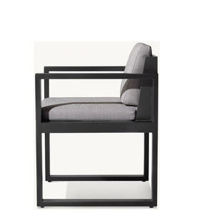 Ensemble de salle à manger d'extérieur en aluminium de style nordique moderne pour hôtel et villa, couleur personnalisable - Product Image 5