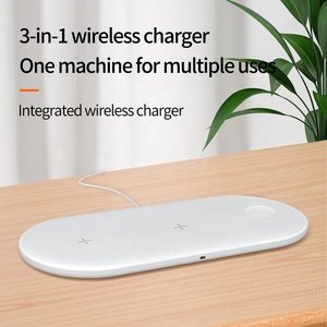 ที่ชาร์จไร้สายแบบ3 in 1สำหรับ <span class=keywords><strong>iPhone</strong></span> Type-C แผ่นชาร์จไวไร้สายสำหรับ Apple Watch <span class=keywords><strong>6</strong></span> 5 4 3 <span class=keywords><strong>2</strong></span> <span class=keywords><strong>airpods</strong></span> <span class=keywords><strong>Pro</strong></span> - Product Image 4