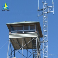 Tour à treillis angulaire robuste Jiayao 50m |   Structure de pylône de télécommunication partagé en acier haute résistance Q420