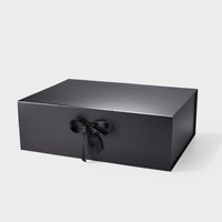Boîte cadeau rigide de luxe personnalisée YZ, logo personnalisé, fermeture magnétique, ruban, nœud, carton recyclable, doublure en éponge, bijoux, cosmétiques