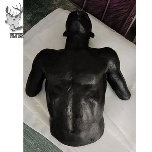 Extérieur Intérieur Personnalisé Taille Réelle Sculpture En Métal Bronze Type Mural Grande Taille Buste En Bronze <span class=keywords><strong>Humain</strong></span> Statue D'homme <span class=keywords><strong>Nu</strong></span> - Product Image 6