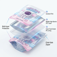Sachets Doypack Personnalisés Imprimés avec Fermetures Éclair et Fenêtres pour Aliments pour Bébés, Chewing-gums, Bonbons, Aliments Lyophilisés - Feuille d'Aluminium Thermoscellable