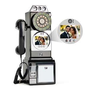 Antikes Hochzeits-Gästebuch mit Telefonfunktion – Vintage Audio-Video-Gästebuch zur Nachrichtenaufnahme für besondere Anlässe - Product Image 1