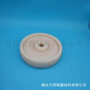 Nylon Caster <b>Wheel</b> 75x25mm Firm Tread Tan Color For Elevator Applications - Product Image 4